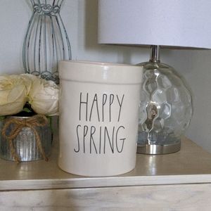 Rae Dunn Happy Spring crock